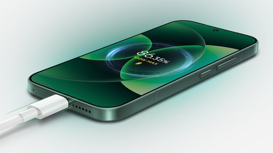 Поддерживается зарядка до 100 Вт HyperCharge⁴ и 100 Вт PD-PPS⁵.